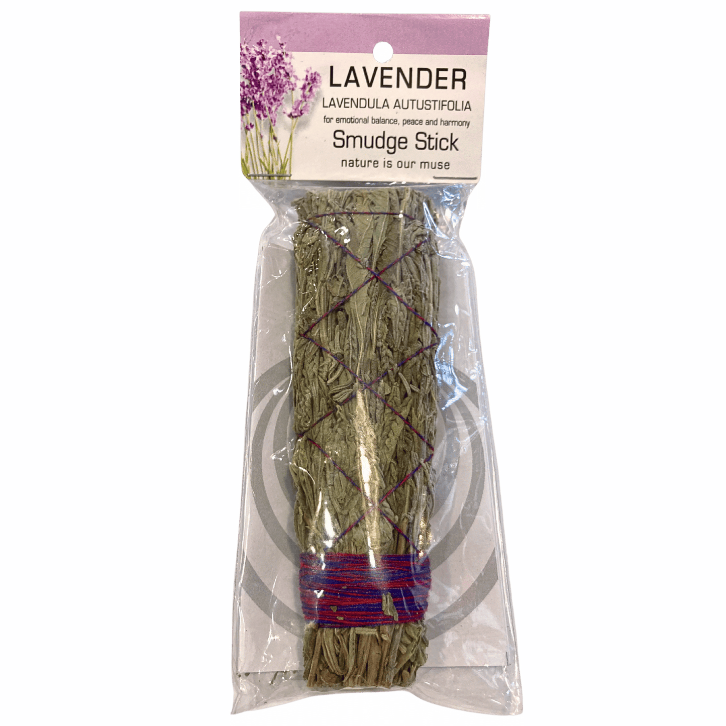 Lavender smudge stick for cleansing.