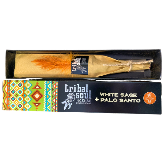 Tribal soul white sage and Palo Santo incense.