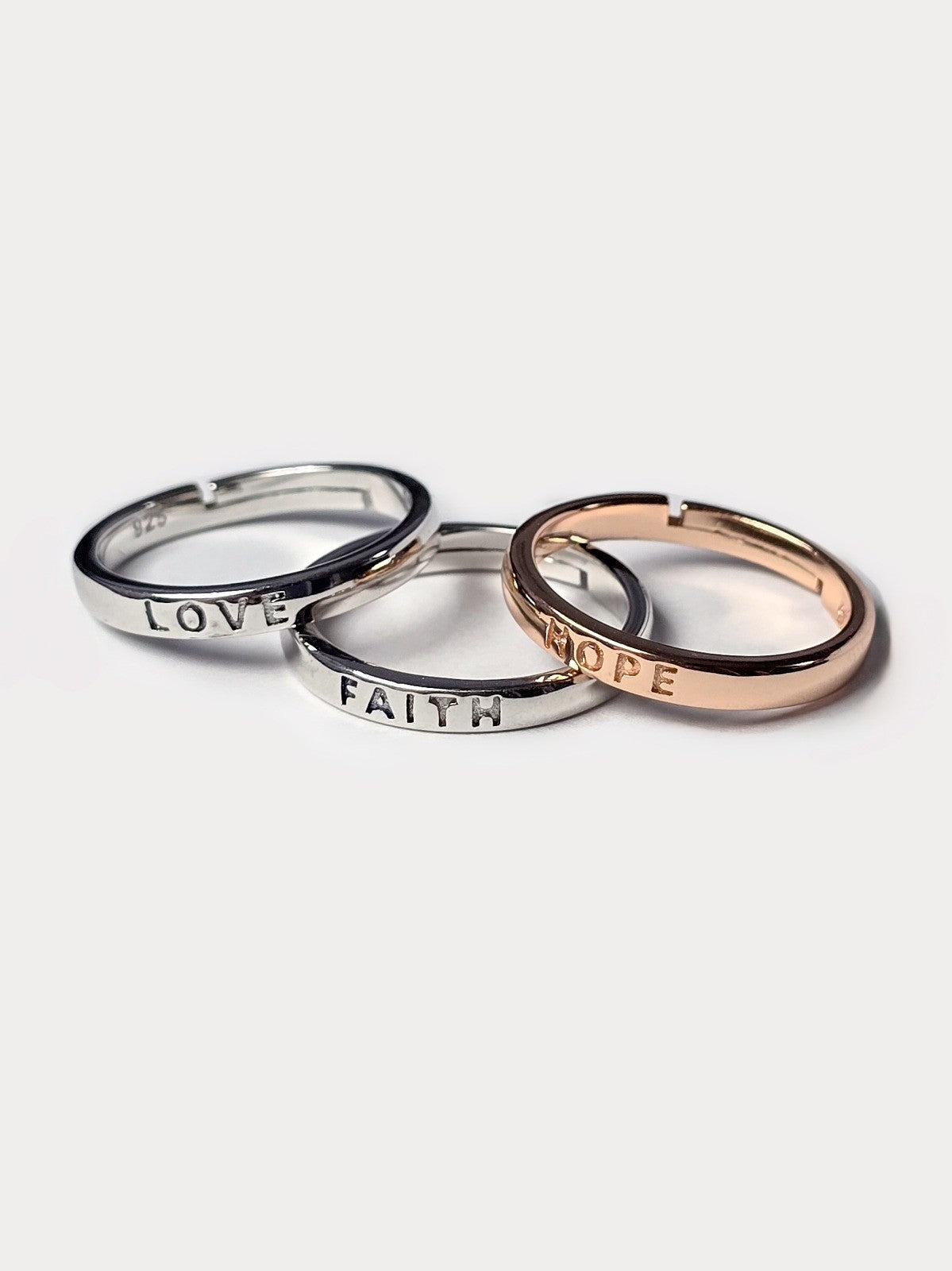 FAITH HOPE LOVE RING