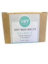 Soylites soy wax melts with neroli, cedarwood and lemongrass.