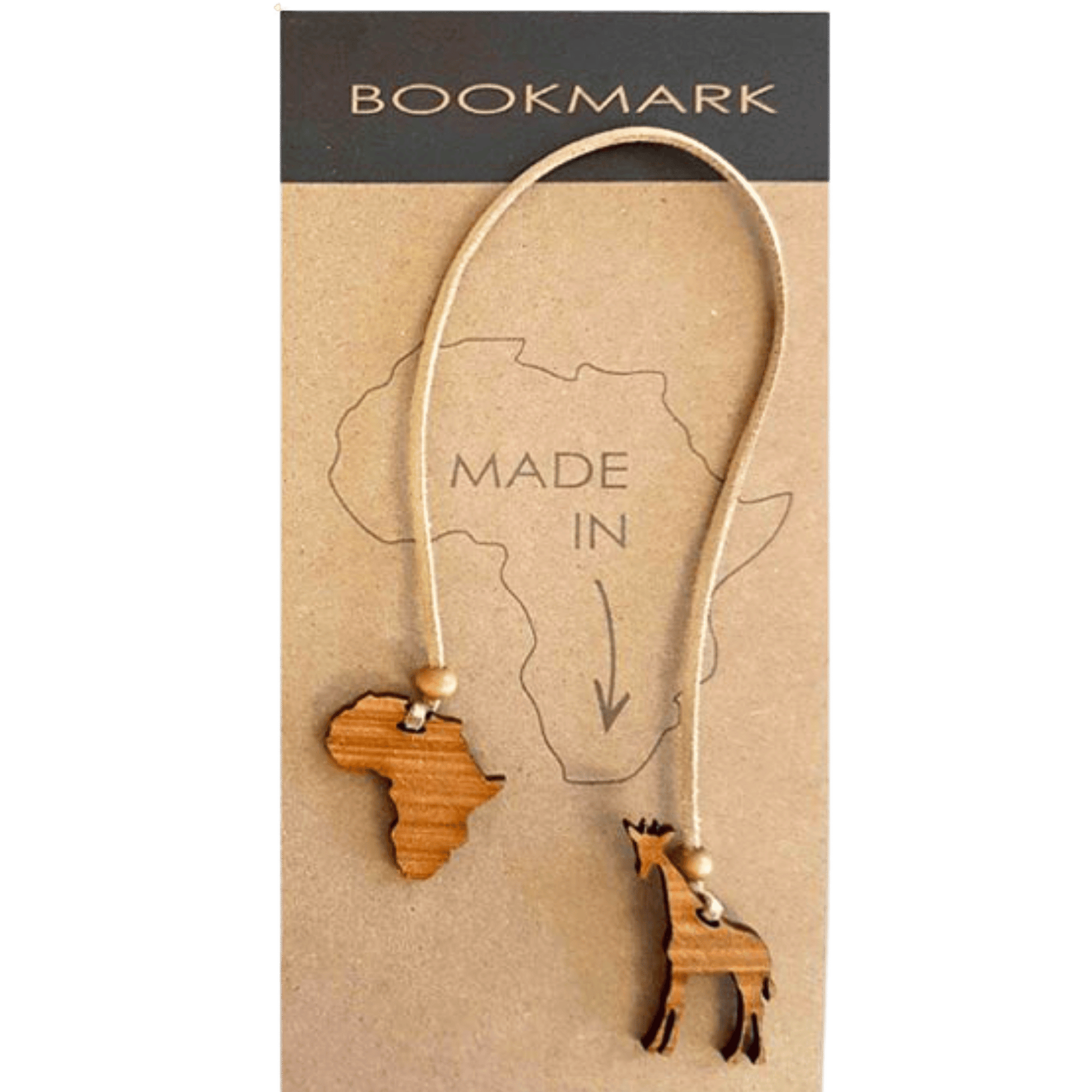 Giraffe bookmark souvenir.