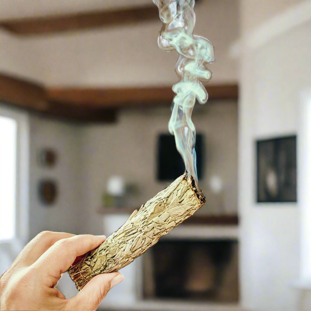 Lavender smudge stick cleanse.