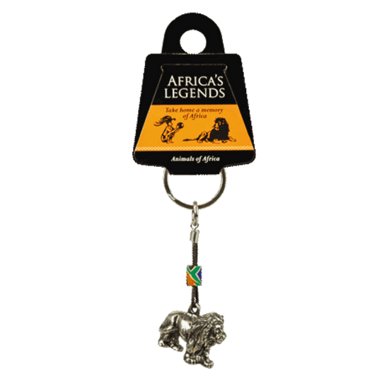 Lion keyring gift.