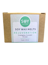 Soylites soy wax melts with lemongrass, lavender and lime.