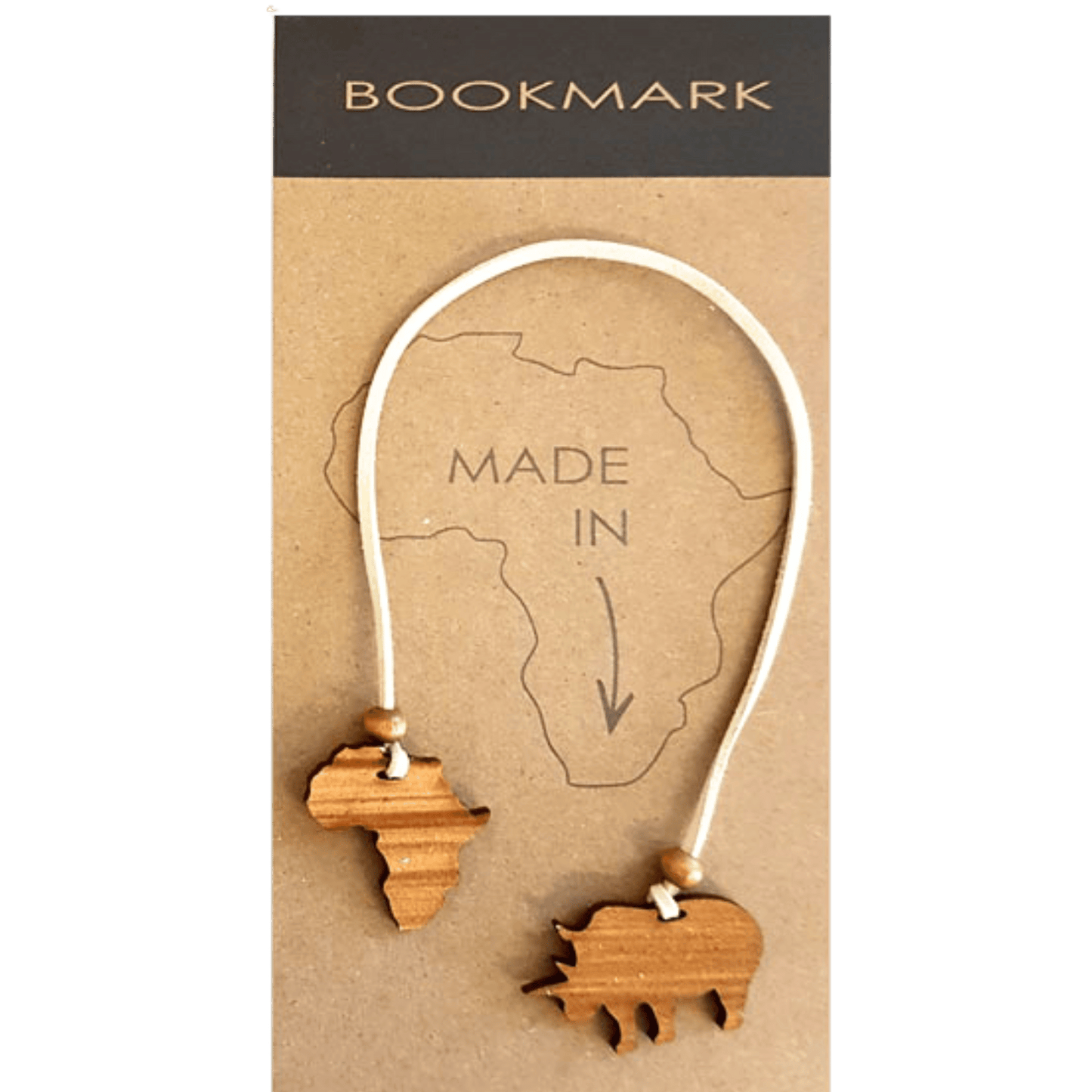 Rhino bookmark souvenir.