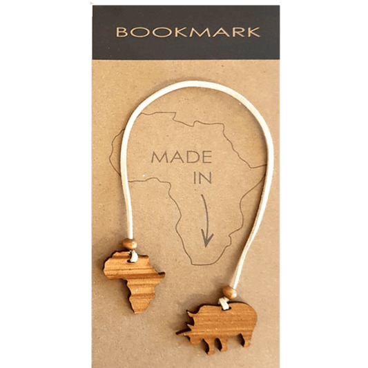 Rhino bookmark souvenir.