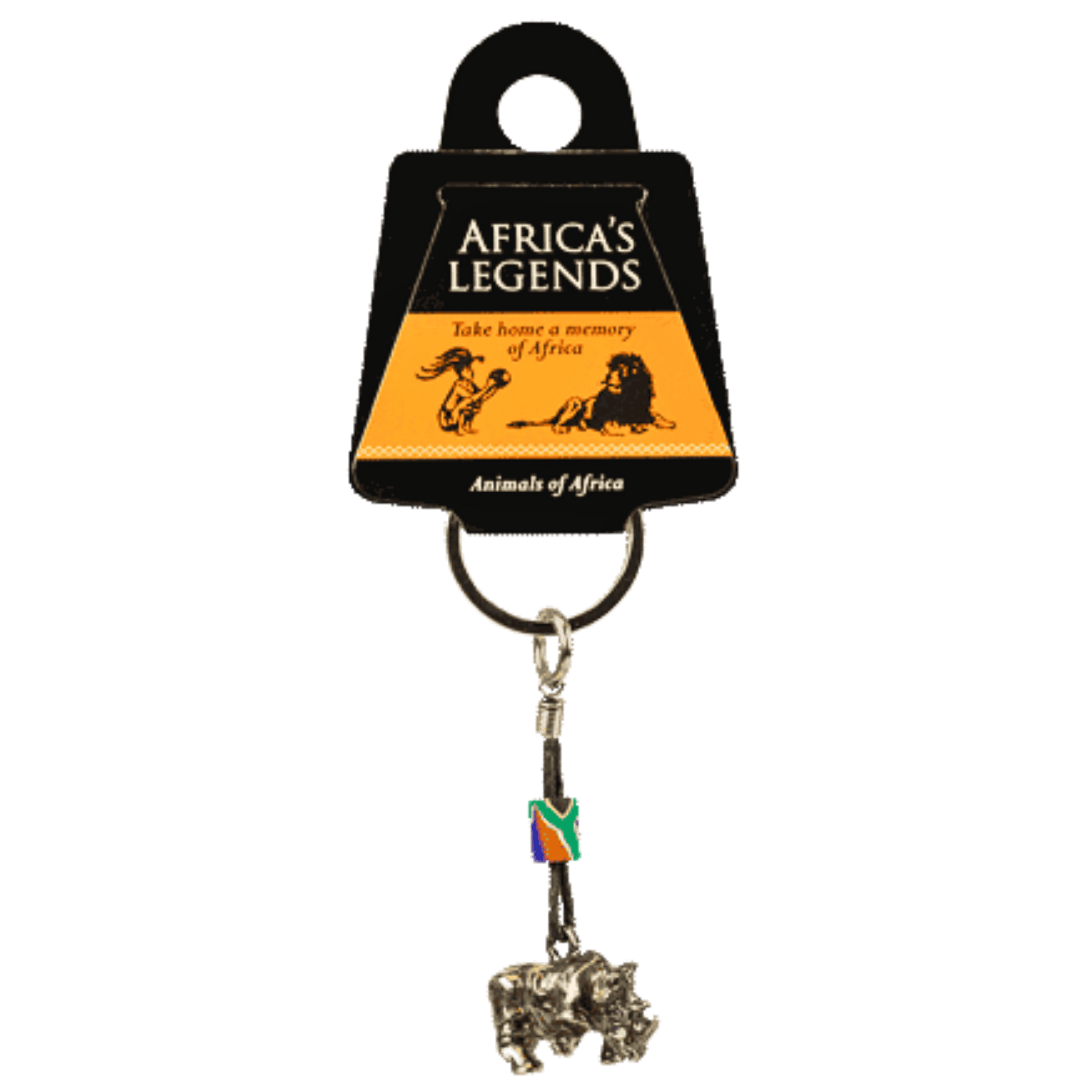 Rhino keyring souvenir.
