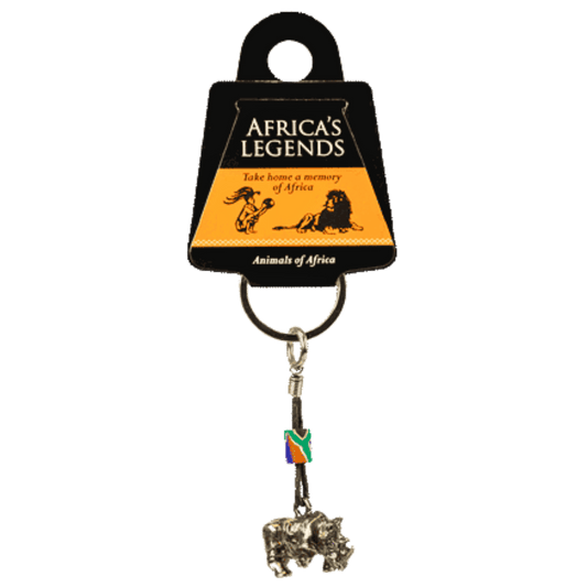 Rhino keyring souvenir.