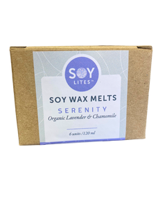 Soylites soy wax melts with lavender and chamomile.