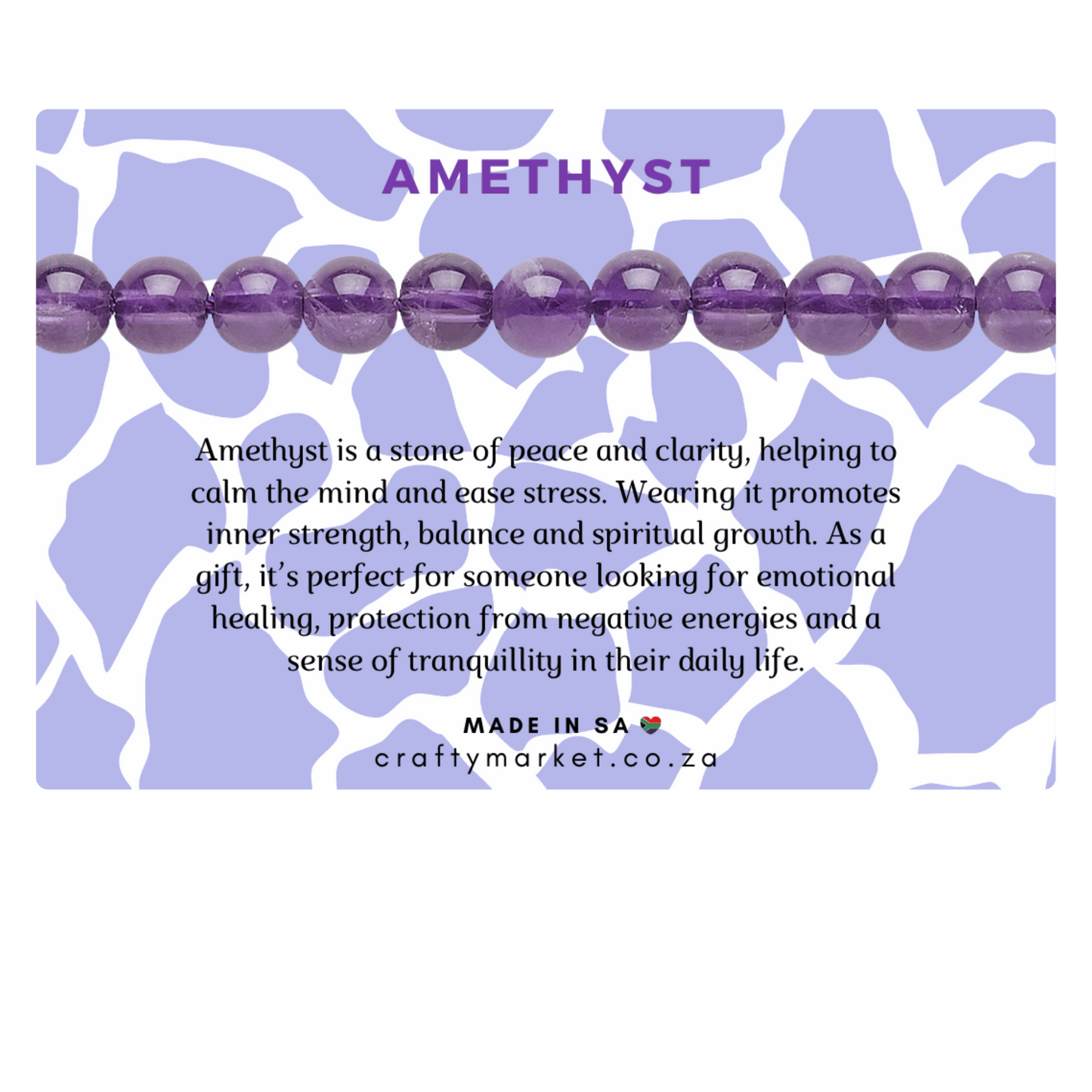 Amethyst Crystal Bracelet