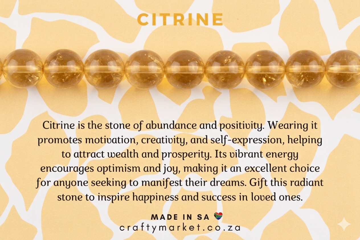 Citrine Crystal Bracelet