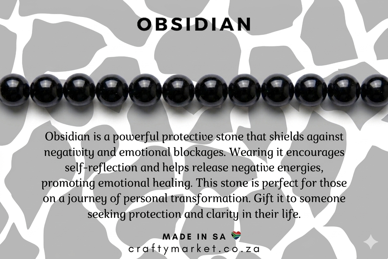 Obsidian Crystal Bracelet