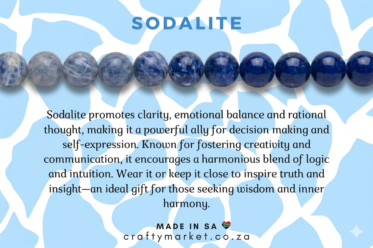Sodalite Crystal Bracelet
