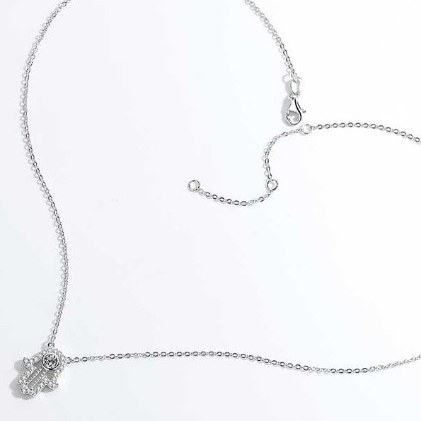 Sterling silver hamsa hand necklace in Sandton.