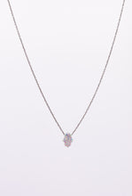 925 Sterling Silver White Opal Hand of Hamsa Necklace