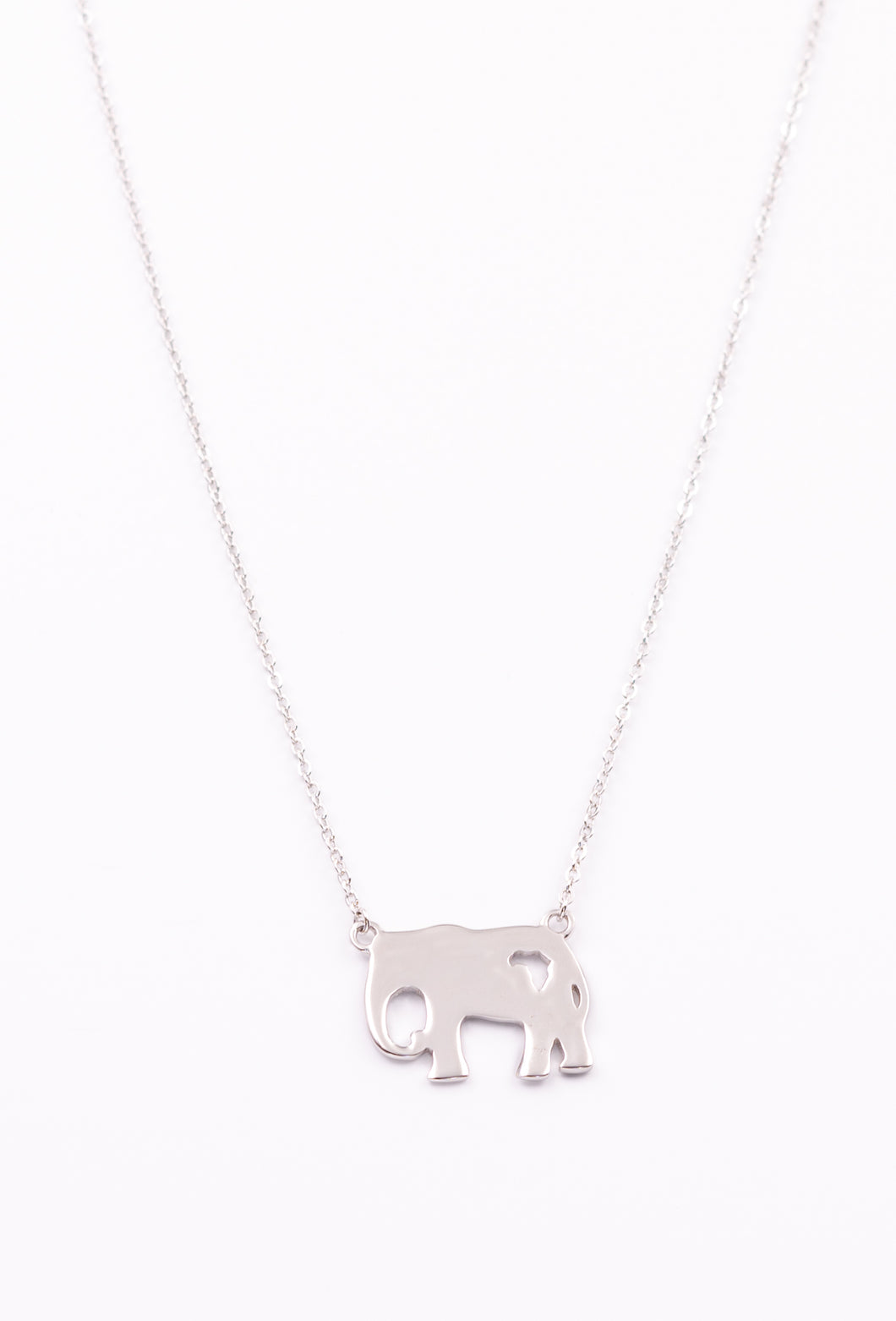925 Sterling Silver Elephant Necklace