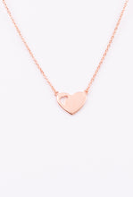 925 Sterling Silver Rose Gold Africa in my Heart Necklace