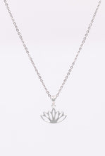 925 Sterling Silver Lotus Flower Necklace