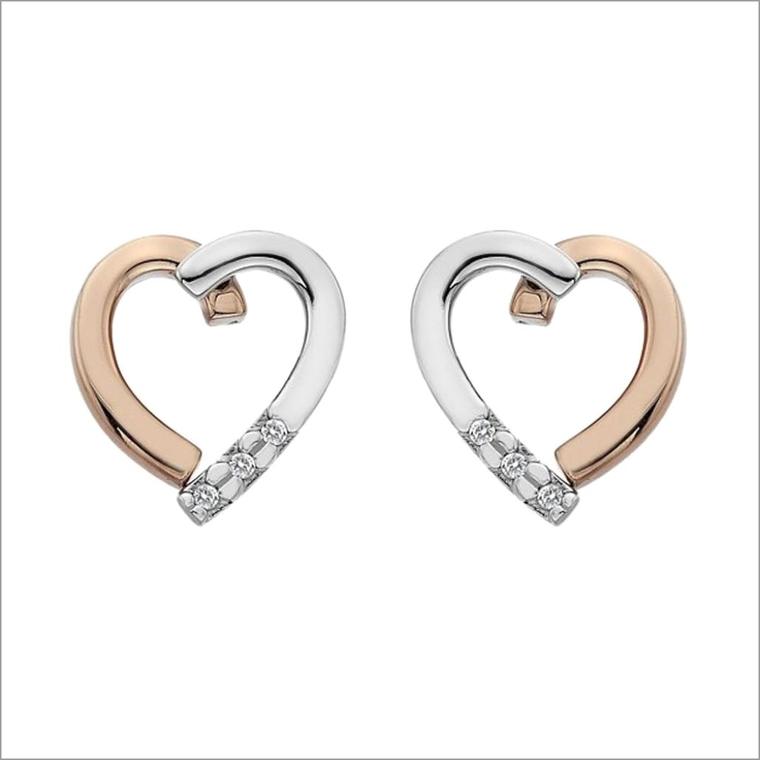 Heart earrings.