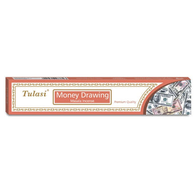 Money drawing scented Tulasi premium masala incense sticks.