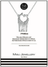 925 silver giraffe necklace.