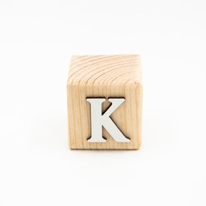 Wooden Letter Blocks K