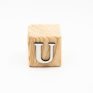 Wooden Letter Blocks U