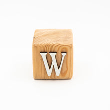 Wooden Letter Blocks W