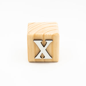 Wooden Letter Blocks X