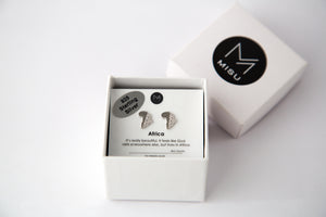Africa studs in gift box.
