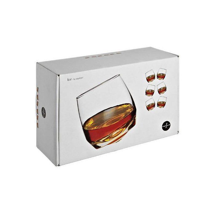 Box of whiskey glasses.