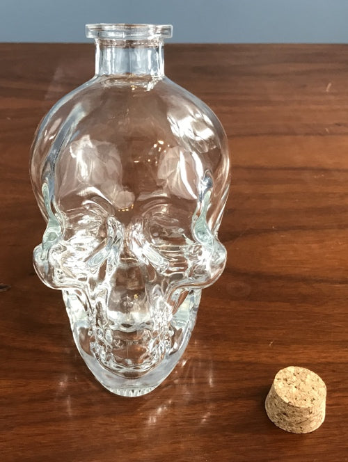 Skull glass barware.